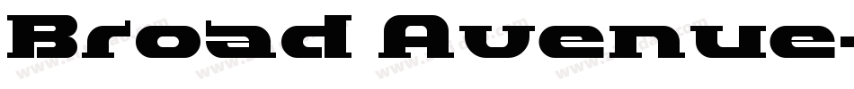 Broad Avenue字体转换